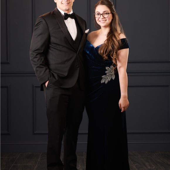 NWT Alex Evenings Women's Long Off The Shoulder Fit and Flare Dress | SIZE 10P - Picture 5 of 5